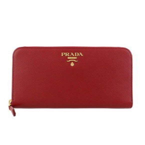 Prada Wallet Long Red - Picture 1 of 5